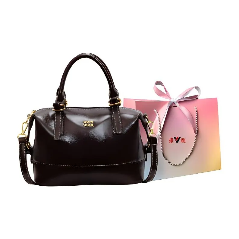 Yalu PU Shoulder Bag, Crossbody Bag, Handbag Regular Women's Black/Ecru & Coffee/Burgundy & Coffee-18