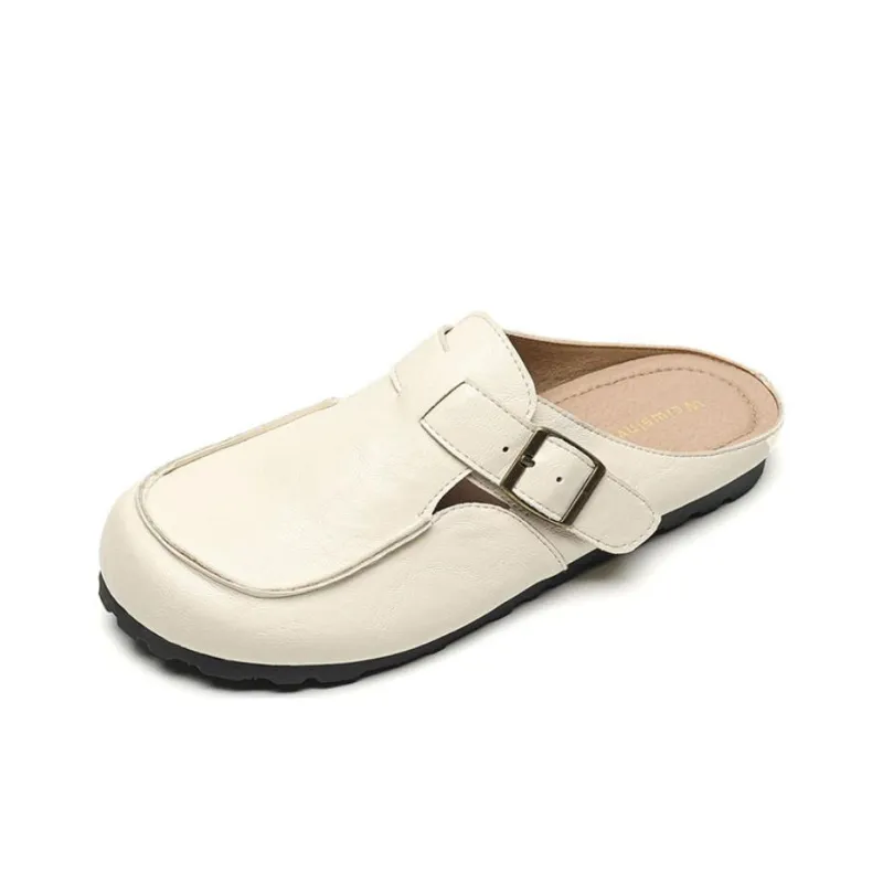 Than Than Me Rubber Sole Slip-Resistant Wrap-toe Slippers Women's-4