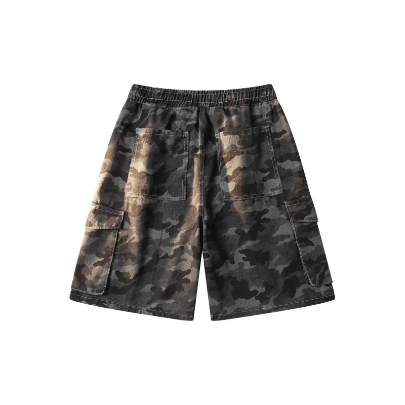 Supremo Cat Denim Shorts Unisex-1