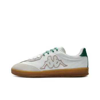 Kappa Tifo Back to Back Anti Slip Wear Resistant Low Top Skateboard Shoes Unisex White Green