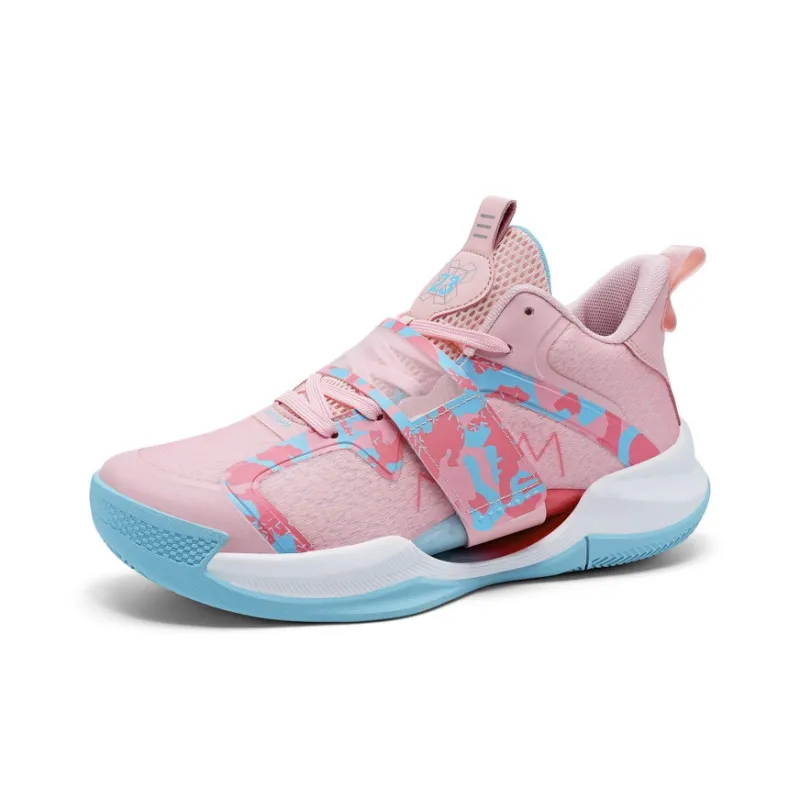 Kuding Cushioned Wear-Resistant Breathable Mid-Top Basketball Shoes Unisex-1