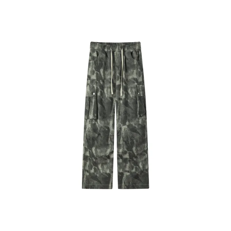 Ang2 Stu Cargo Pants Unisex Tie Dye Camouflage-4