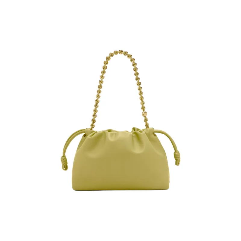 LOEWE Sheepskin Handbags Clutches Medium Size Women's Light Moss Green-6