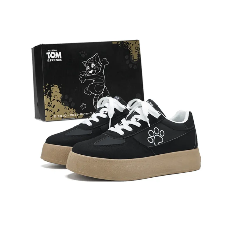 TALKING TOM Low Top Skateboard Shoes Women's Black-0