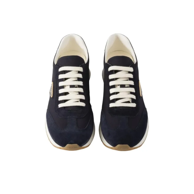 PRADA Low Top Casual Shoes Men's Marine Blue-4