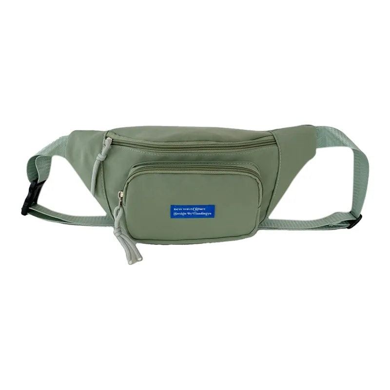 GOBLIN SHARKS 1759 Nylon Fanny Pack Unisex White/Black/Pink/Orange/Lake Blue/Green-30