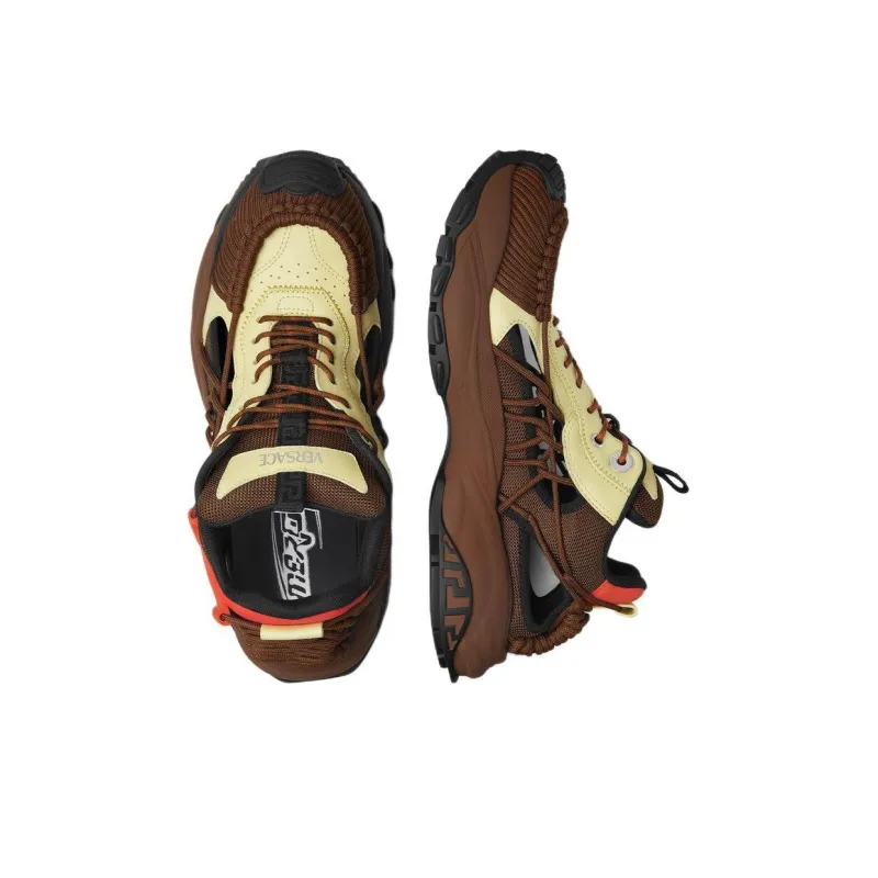 VERSACE Mercury M_VS_01 Low Top Casual Shoes Men's Brown-4