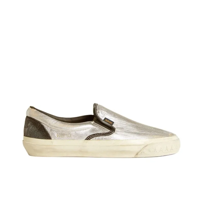 Golden Goose VCE Penstar Casual Single Shoes Women's Silver-1