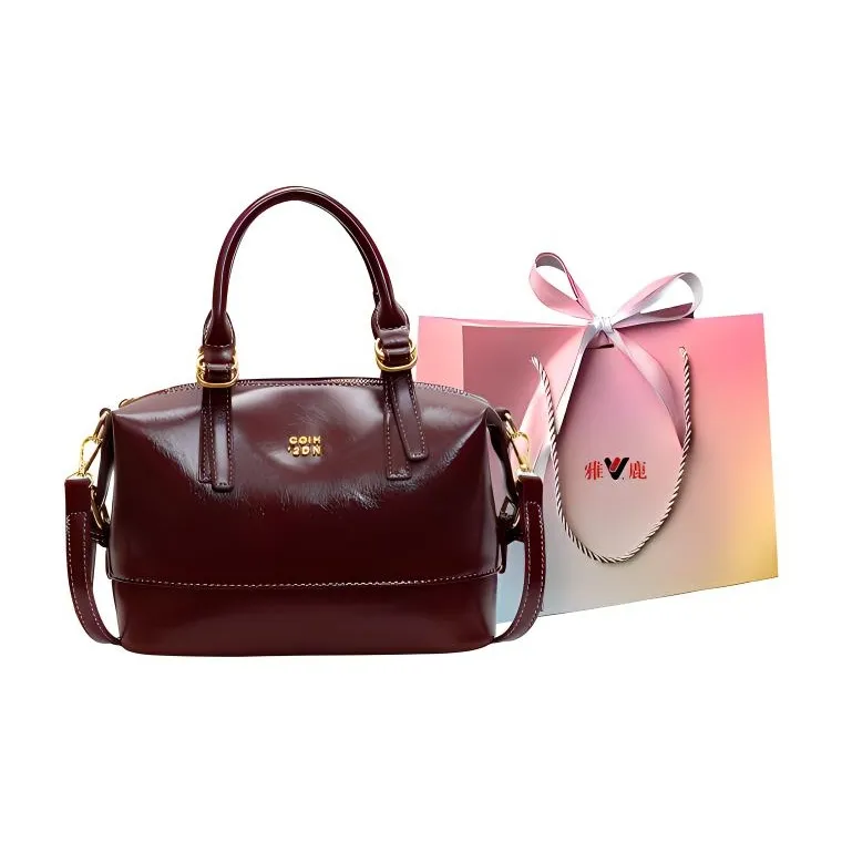 Yalu PU Shoulder Bag, Crossbody Bag, Handbag Regular Women's Black/Ecru & Coffee/Burgundy & Coffee-12
