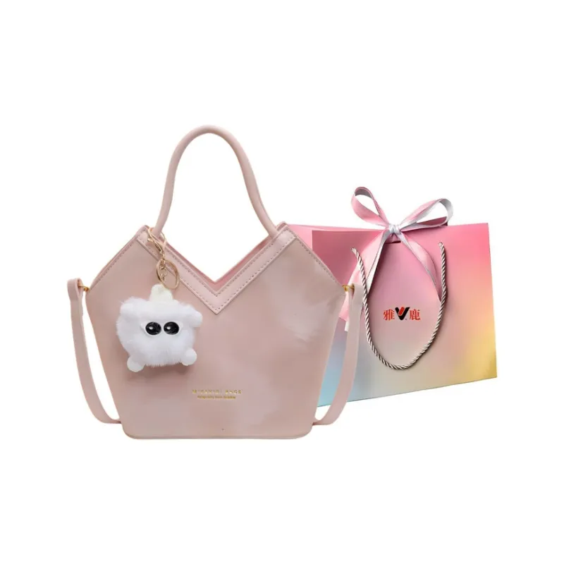 Yalu PU Handbag, Shoulder Bag, Crossbody Bag Regular Women's Blue/Brown/Pink/Gray/Black-8