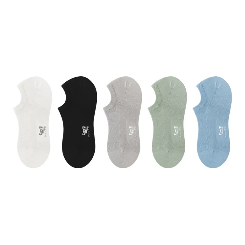 ZEROIN No Show Socks Unisex 5 Pack-0