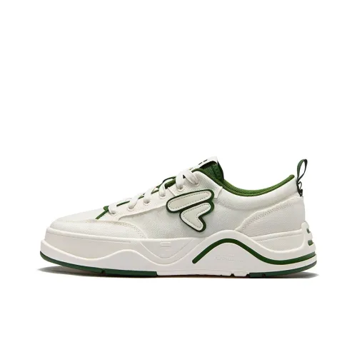 FILA FUSION 50 50 DX II CVS Cushioning Low Top Skateboard Shoes Men
s White Green
