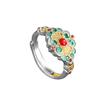 Wylyp 999 Fine Silver Rings Women's