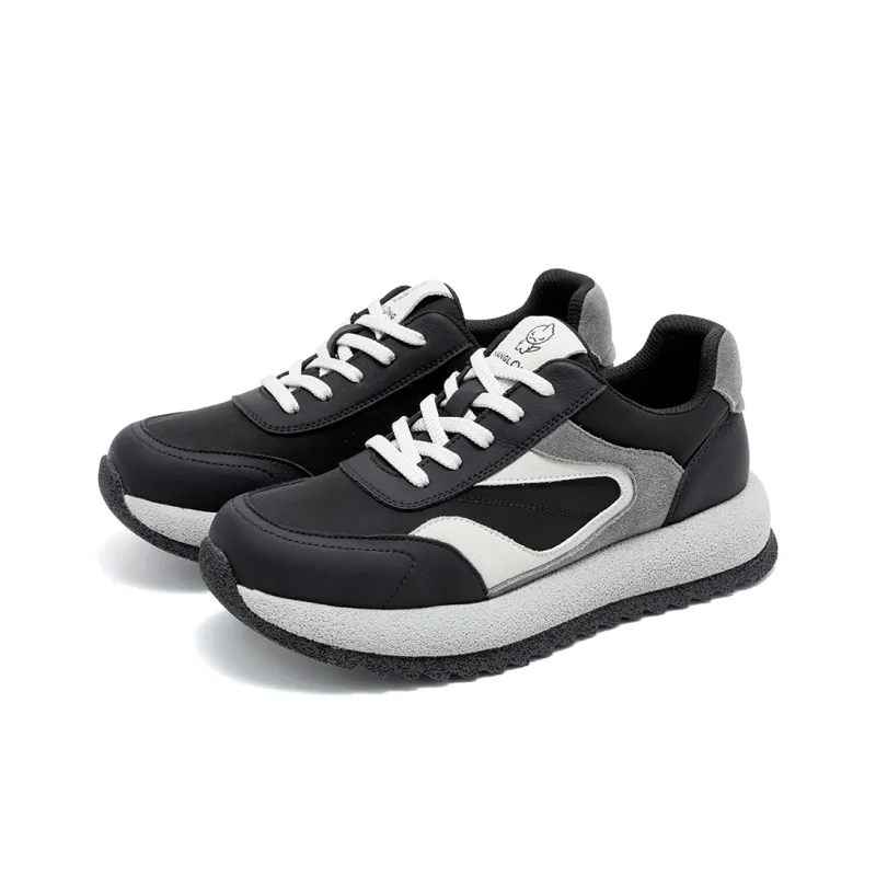KANGLONG Anti Slip And Wear Resistant Height Increasing Low Top Casual Shoes Men's-15
