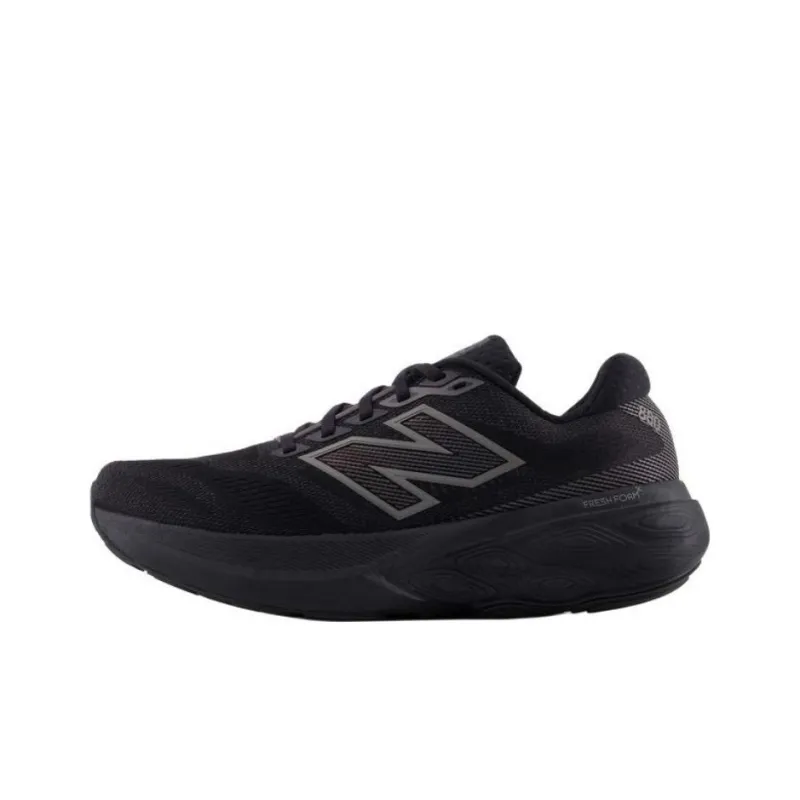 New Balance Cushioning Wear-Resistant Low-Top Casual Running Shoes Women's Black-0