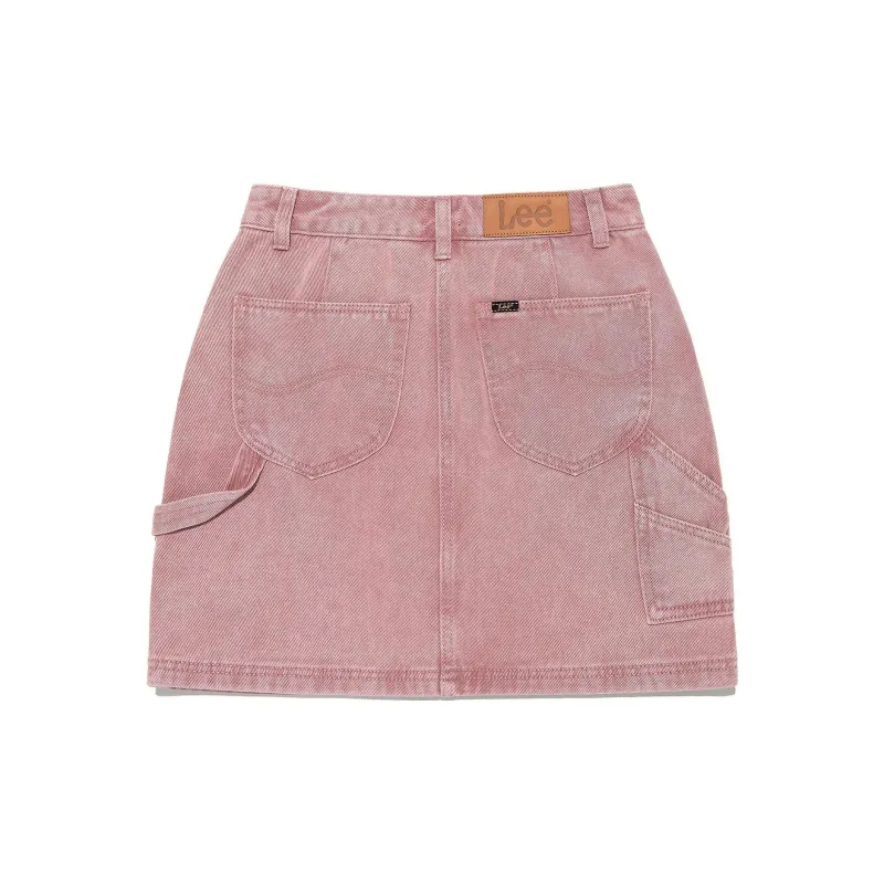 Lee Denim Short Skirts Women's Pink-1
