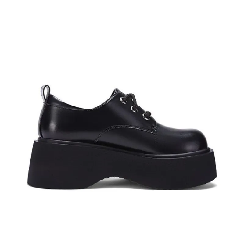 DAPHNE Casual Single Shoes 6.5cm Women's Black-1