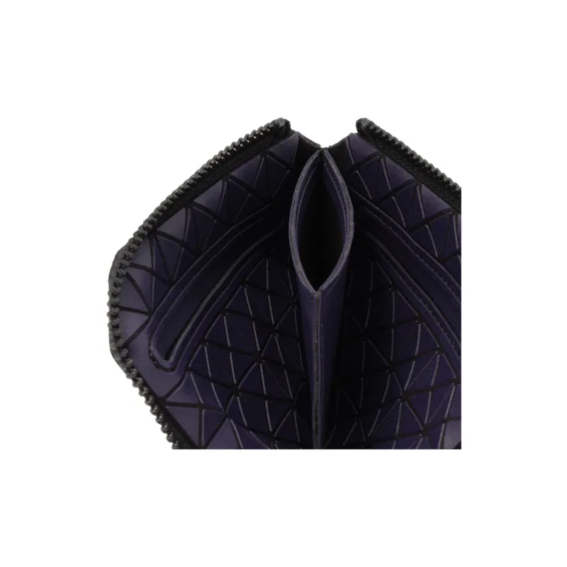 ISSEY MIYAKE Clam Wallet Polyurethane Coin Purses Wallets Mini Unisex Purple-3