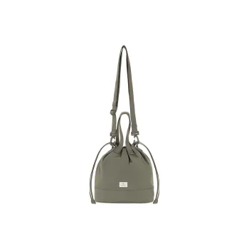 Snow Peak Nylon Bucket Bag, Shoulder Bag, Crossbody Bag, Handbag Regular Unisex Olive
