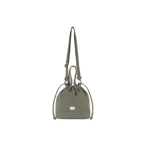 Snow Peak Nylon Bucket Bag, Shoulder Bag, Crossbody Bag, Handbag Regular Unisex Olive
