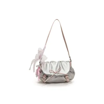 LUVISTRUE PU Shoulder Bag Crossbody Bag Regular Women's Silver/Pink/Black