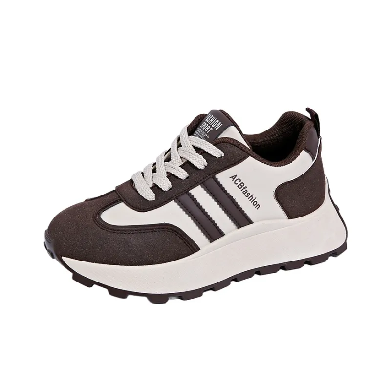 Nrillo Cushioning Anti-Slip Wear-Resistant Coverage Balance Height Increasing Rebound Low-Top Casual Shoes Women's-5