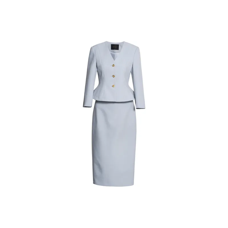 ROEYSHOUSE Skirt Set Women's Light Blue-1