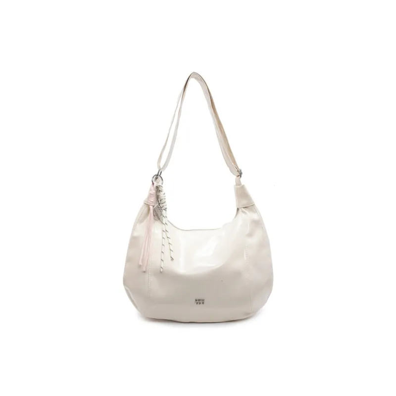 Yalu PU Soft Leather Shoulder Bag, Shoulder Bag Women's Black/Ecru/Pink/Coffee-6