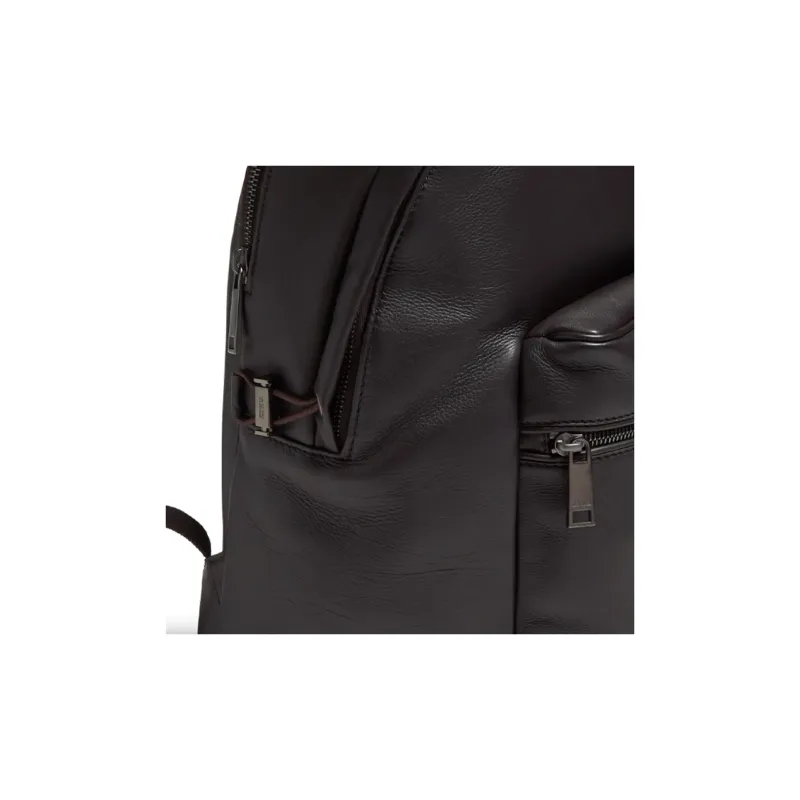 Zegna Calfskin Backpack Men's Umber-3