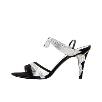 Valentino L'UNE ET L'AUTRE One Strap Sandals 8.5cm Women's Silver