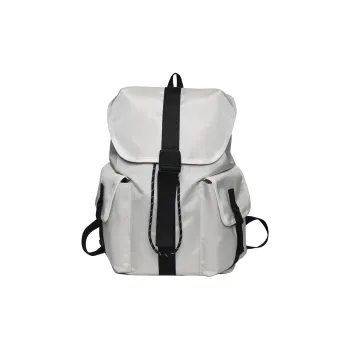 BUBM Nylon Travel Laptop Bag Durable Backpack Regular Unisex White/Black