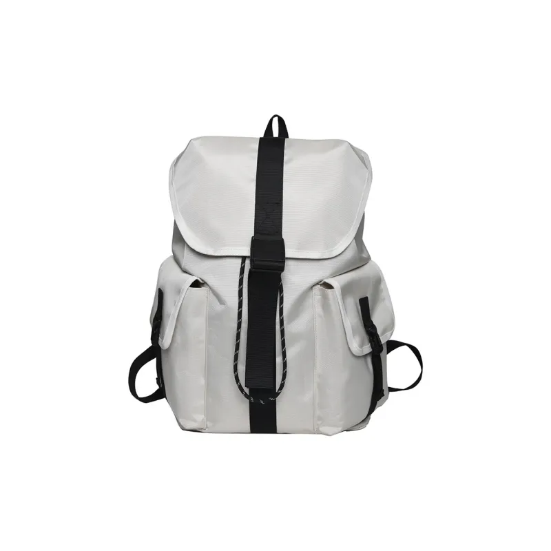 BUBM Nylon Travel Laptop Bag Durable Backpack Regular Unisex White/Black-0