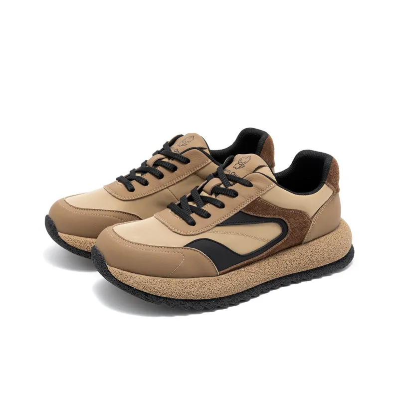 KANGLONG Anti Slip And Wear Resistant Height Increasing Low Top Casual Shoes Men's-8