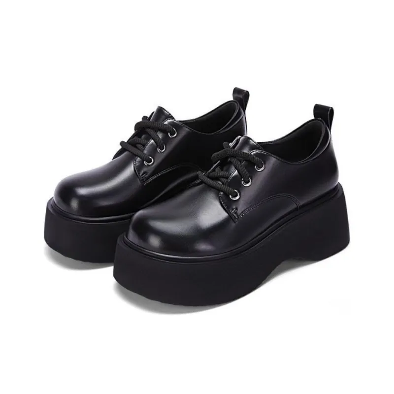 DAPHNE Casual Single Shoes 6.5cm Women's Black-3
