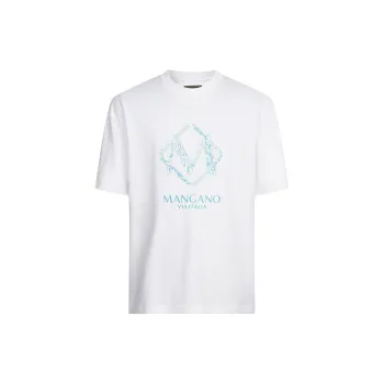 MANGANO T Shirts Men White Includes Brand Shopping Bag