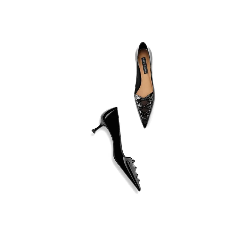 Shesrim Flared Heel High Heels Women's-4