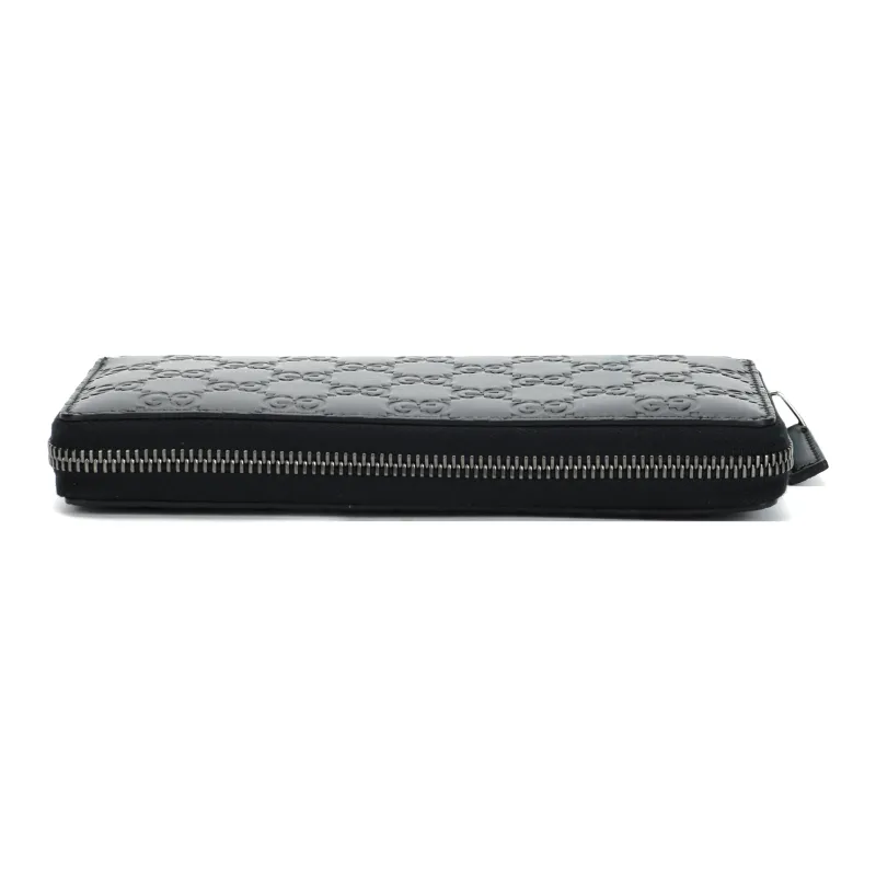 GUCCI Leather Wallet, Handbag Men's Black-3