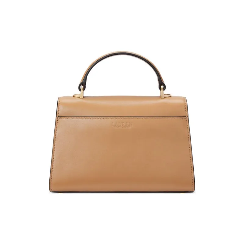 LAUREN RALPH LAUREN Leather One Shoulder Handbag Women's Beige-2