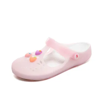 JSWEI Abrasion Resistant Slip Resistant Wrap toe Slippers Women's