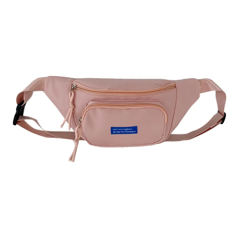 GOBLIN SHARKS 1759 Nylon Fanny Pack Unisex White/Black/Pink/Orange/Lake Blue/Green-12