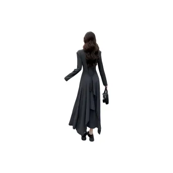 PLANE DRIFT Long Sleeved Dresses Women's Gray
