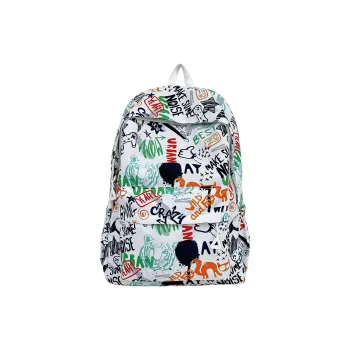 URBAN FOREST Polyester Backpack Regular Unisex White/Gray/Black/Blue