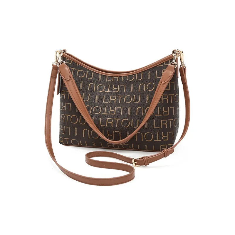 Old Man's Head Synthetic Leather Crossbody Bag, Shoulder Bag Regular Women's Coffee-3