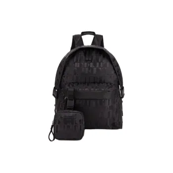 ELLE Fabric Backpack Large Size Women's Black