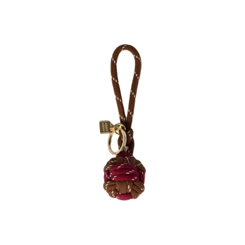MIU MIU Polyester Bag Accessory Women's Brown With Burgundy Accent-0