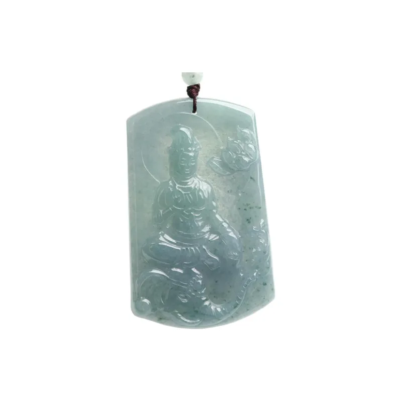 Oushuo Jewelry Ice Glutinous Jadeite Pendants Unisex-0