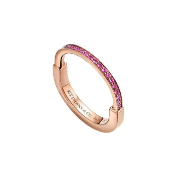 TIFFANY & CO. 18K Rose Gold Rings Unisex Gold Pink