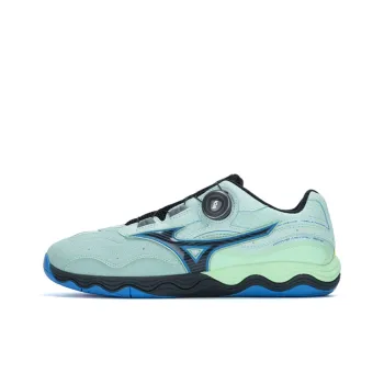 Mizuno Wave Medal Cushioned Slip Resistant Breathable Low Top Training Shoes Unisex Illusion Blue Green