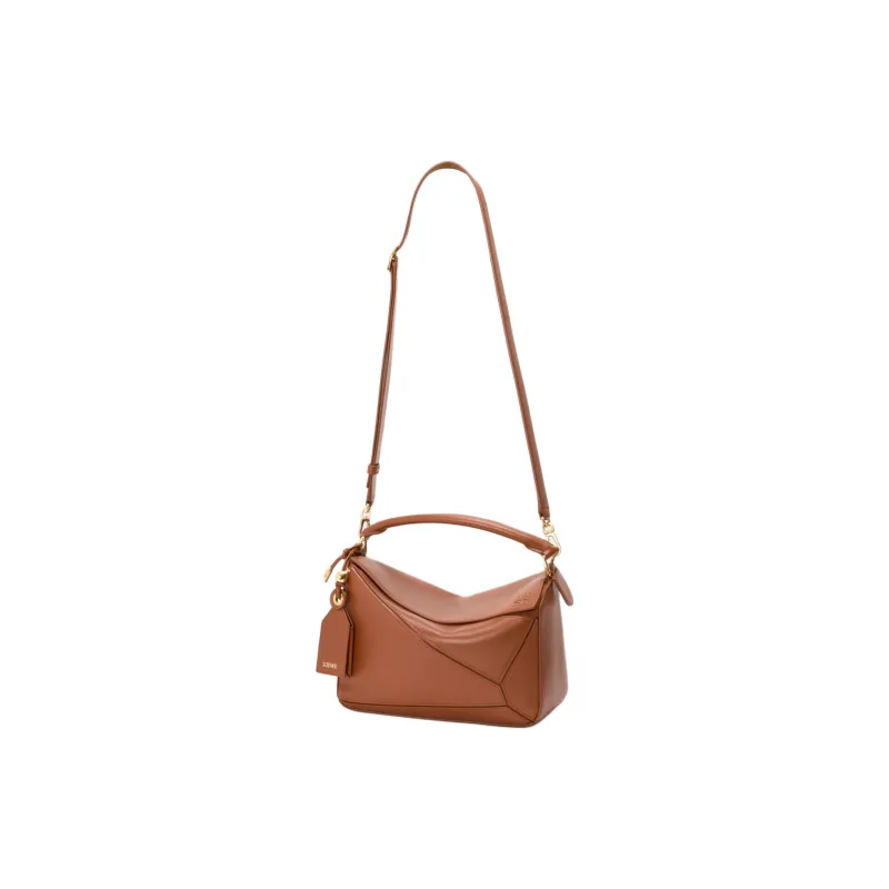 LOEWE Puzzle Sheepskin Shoulder Bag, Crossbody Bag, Handbag Trumpets Women's Brown-5
