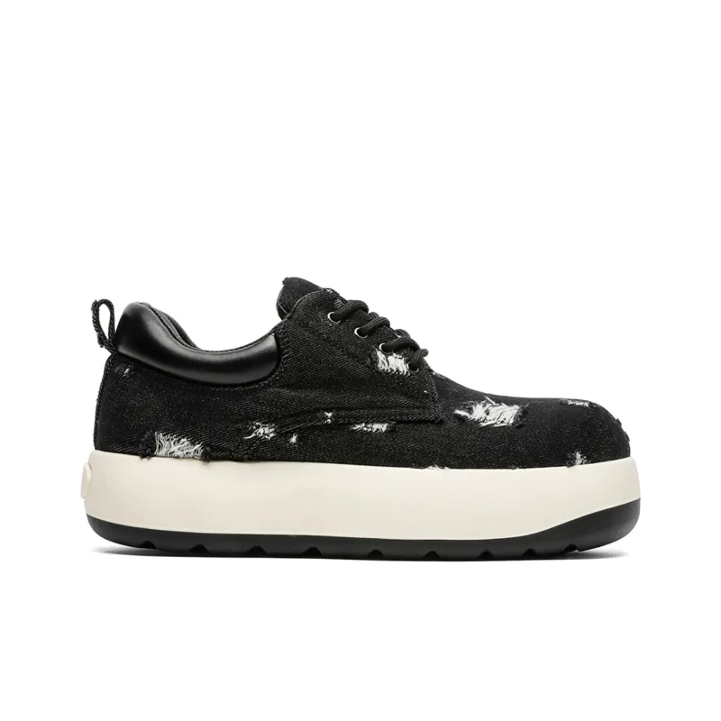 BUFFALO BOUND Anti Slip And Wear Resistant Height Increasing Low Top Skateboard Shoes Men's-1